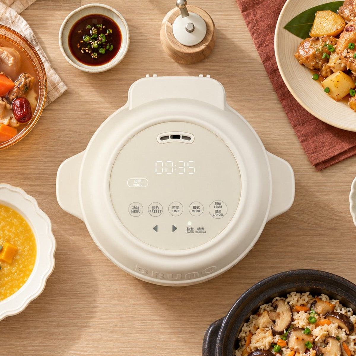 BRUNO 鈦內膽微壓小型電飯煲 | BZK-FB01HK (0.5 公升)