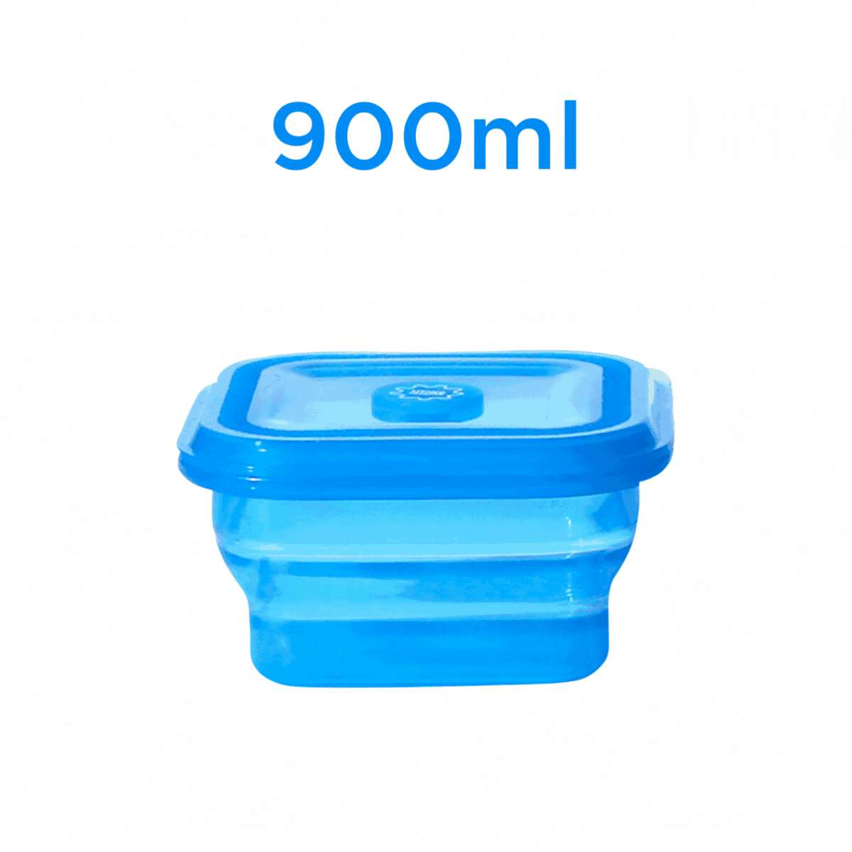 Living Creator Push Lock 摺疊式矽膠食物盒 900ml | LI-PL900