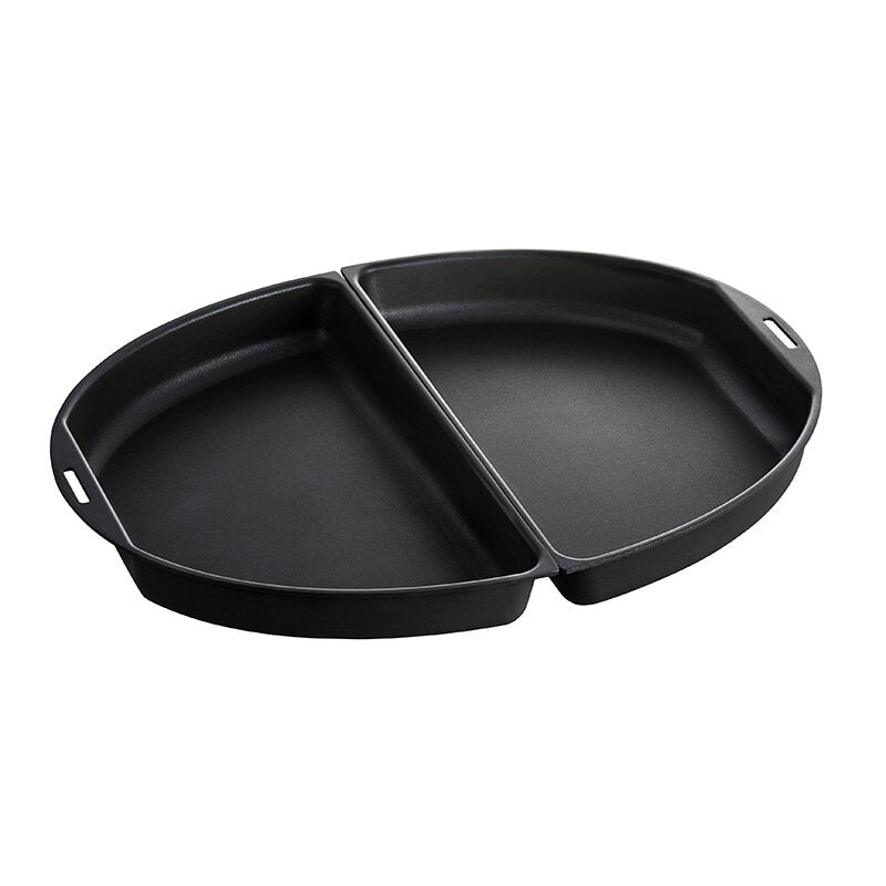 BRUNO Divided Half Plate (for Oval Hotplate)