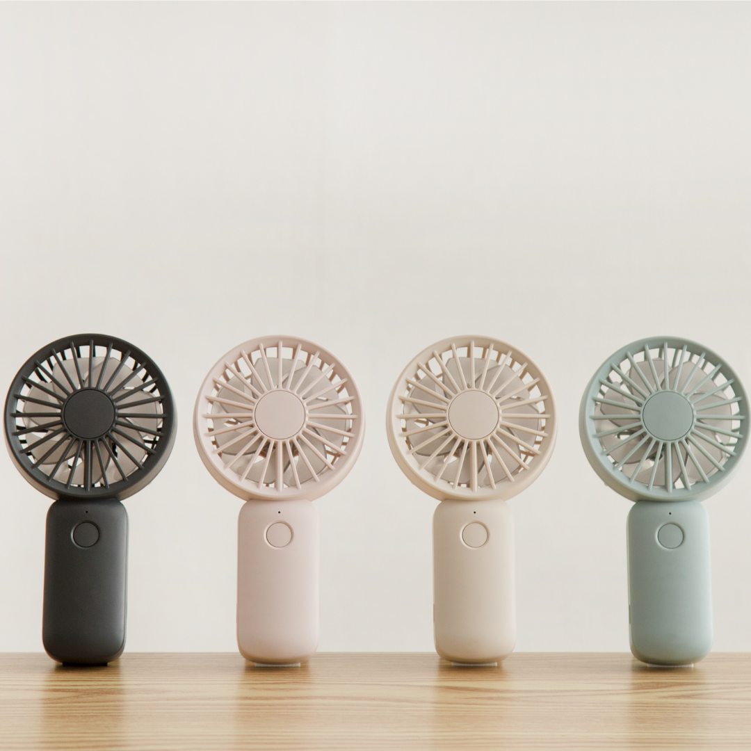 RHYTHM Silky Wind Handy Fan S 雙葉手提座枱兩用風扇 | RH-9ZF031WS