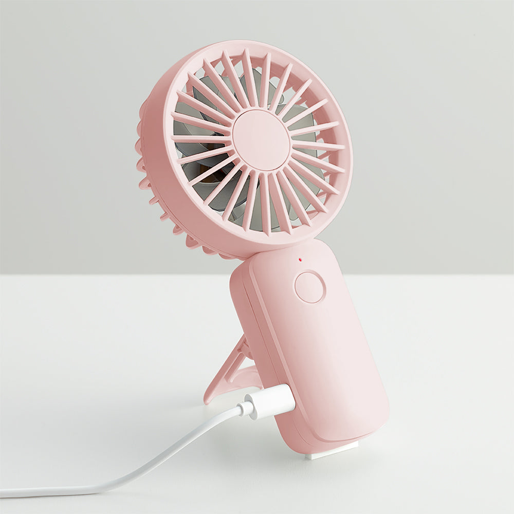 RHYTHM Silky Wind Handy Fan S 雙葉手提座枱兩用風扇 | RH-9ZF031WS