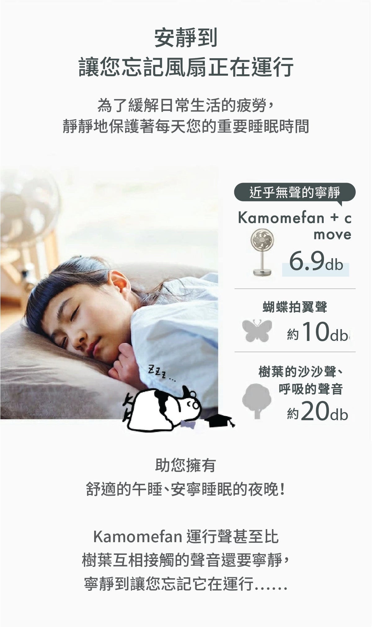 Doshisha Kamomefan +c move 靜音 3D 自動擺頭風扇 | DS-K-F23AY